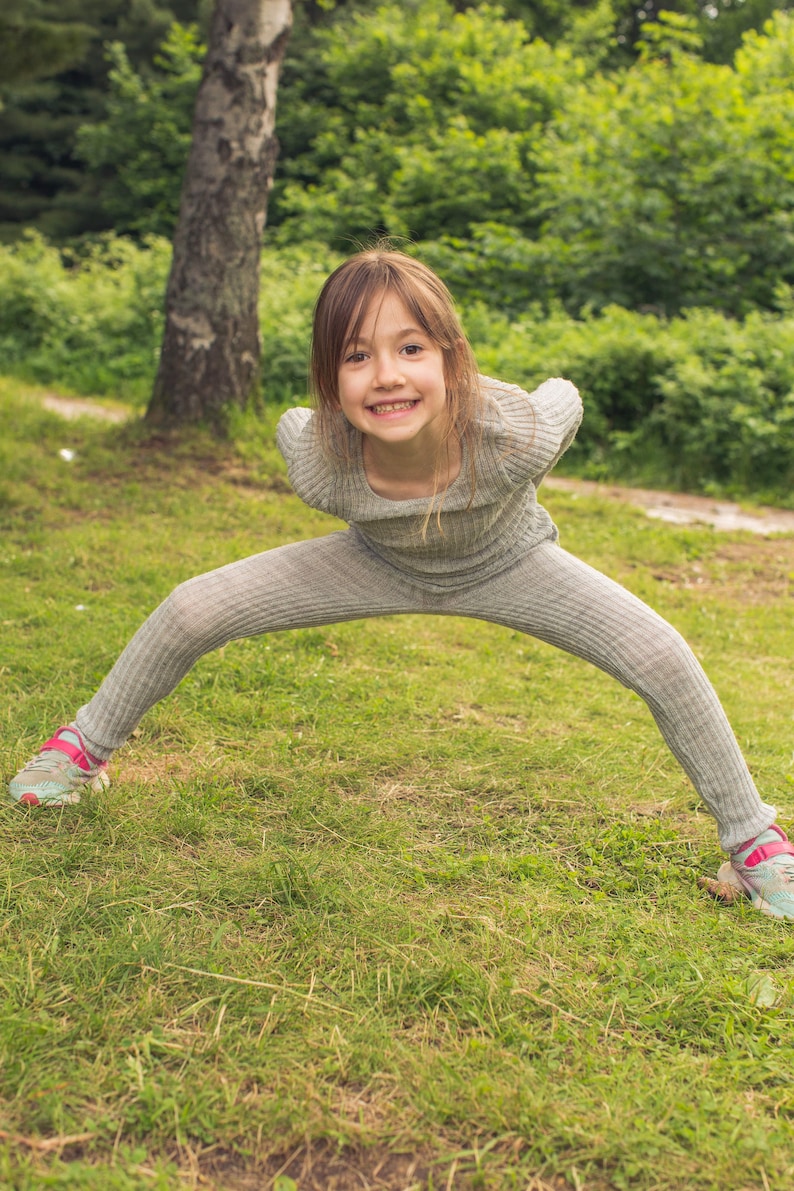 Natural Sheep's Wool Underwear for Kids Thermal Breathable Underwear