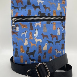 For the Love of Dogs Reversible and Adjustable Crossbody Handbag