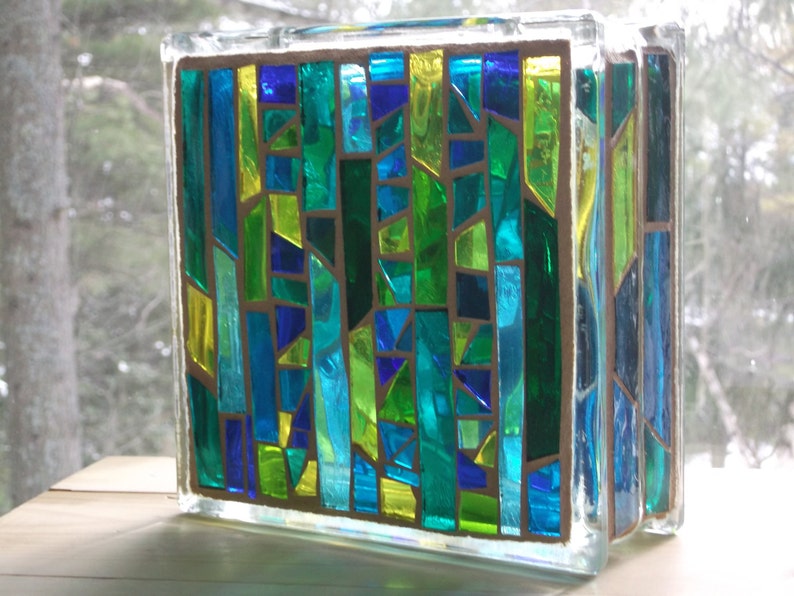 Stained Glass Mosaic Light Box Etsy