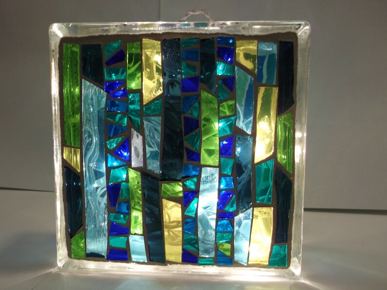Stained Glass Mosaic Light Box Etsy