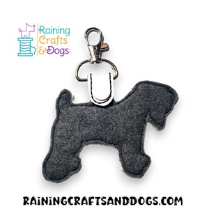 Wheaten Terrier Dog Key Chain, Key Fob, Zipper Pull, Snap Tab image 3