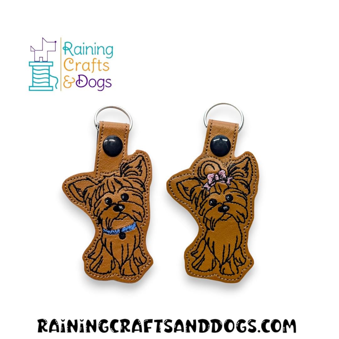 Yorkie Key Yorkie Dog Keychain, Charm, Key Fob, Zipper Pull, Snap Tab - Etsy