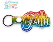 Faith Christian Religious Key chain Key Fob, Snap Tab, Zipper Pull, Charm