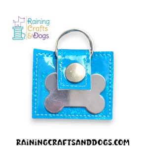 Clear Vinyl Dog Tag Silencer Pouch, Pet Tag Holder