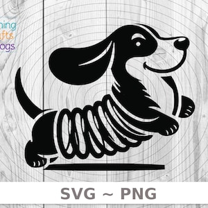 Springy Weenie Dachshund Dog Svg Png Digital Download - Etsy