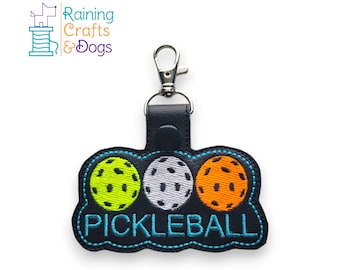 Llavero de Pickleball, dije, llavero, tirador de cremallera, pestaña a presión
