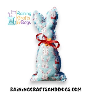 Farmhouse Bunny Rabbit - Spring Easter Decor - Stuffed Rabbit