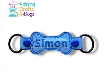 Personalized Dog Collar ID Tag Slide, Silent Pet Tag