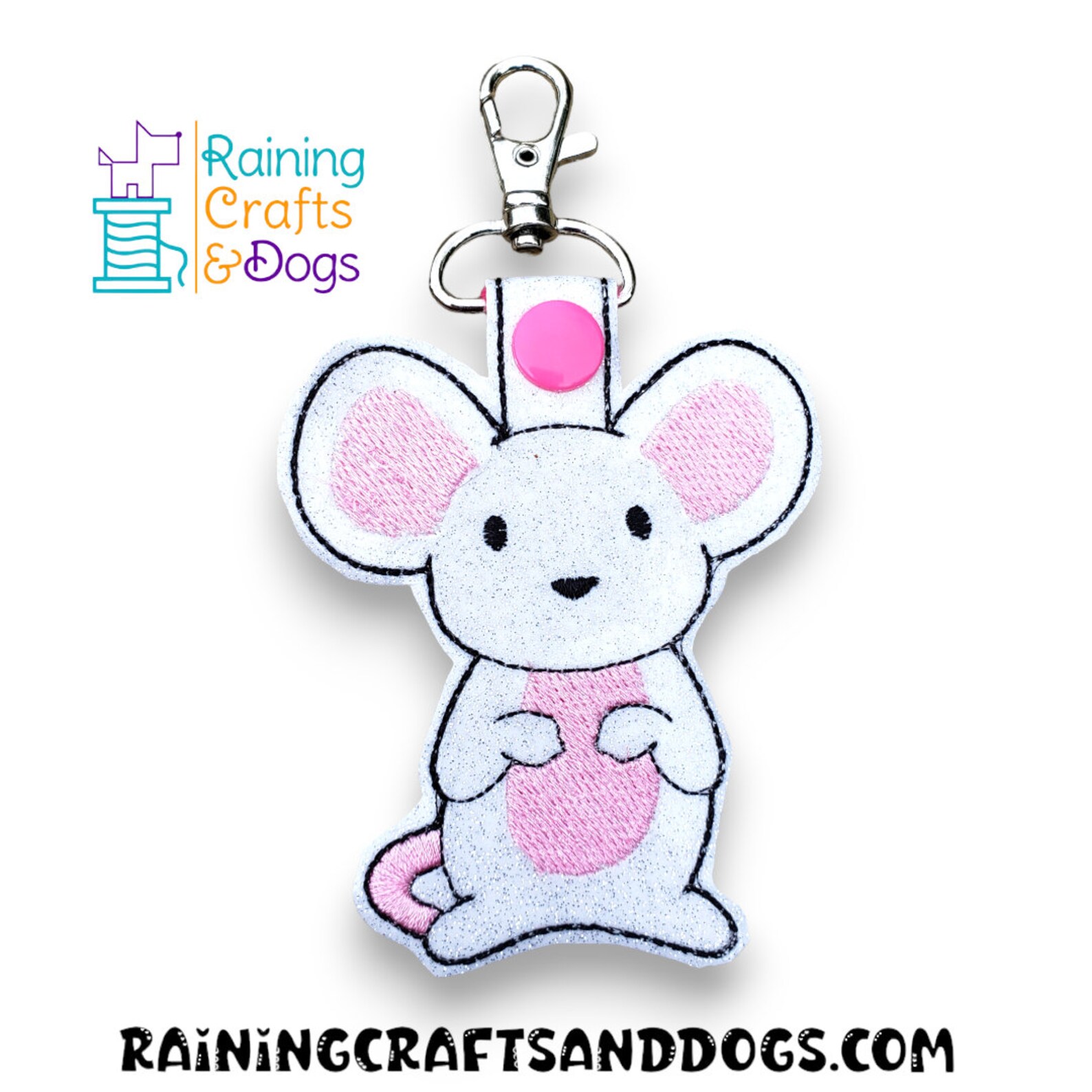 Mouse / Rat Key Chain, Key Fob, Zipper Pull, Snap Tab - Etsy