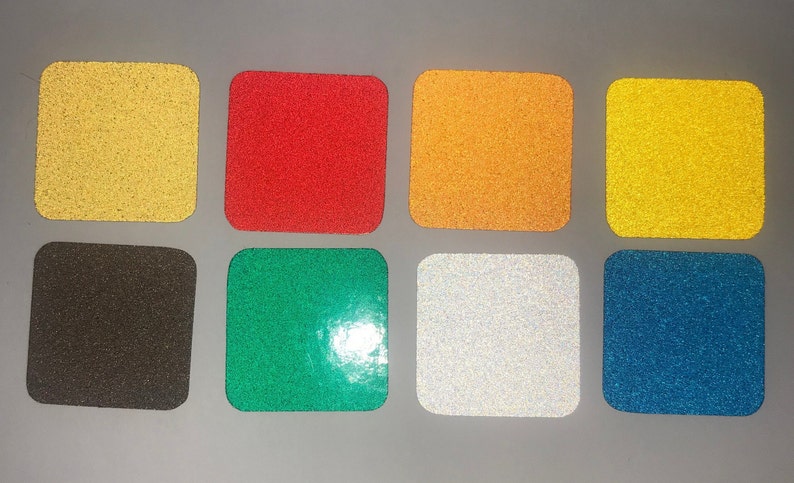 50 Reflective Squares- 8 Colors - Self Adhesive - Etsy