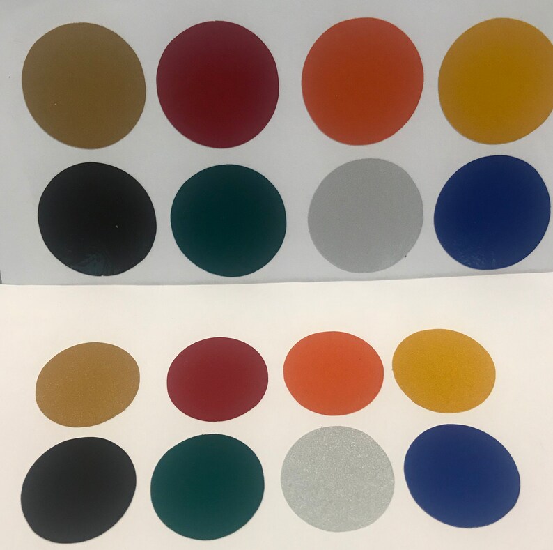 50 Reflective Dots 8 Colors Self Adhesive Etsy