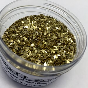 German Glass Glitter Made with Genuine Silver Gold