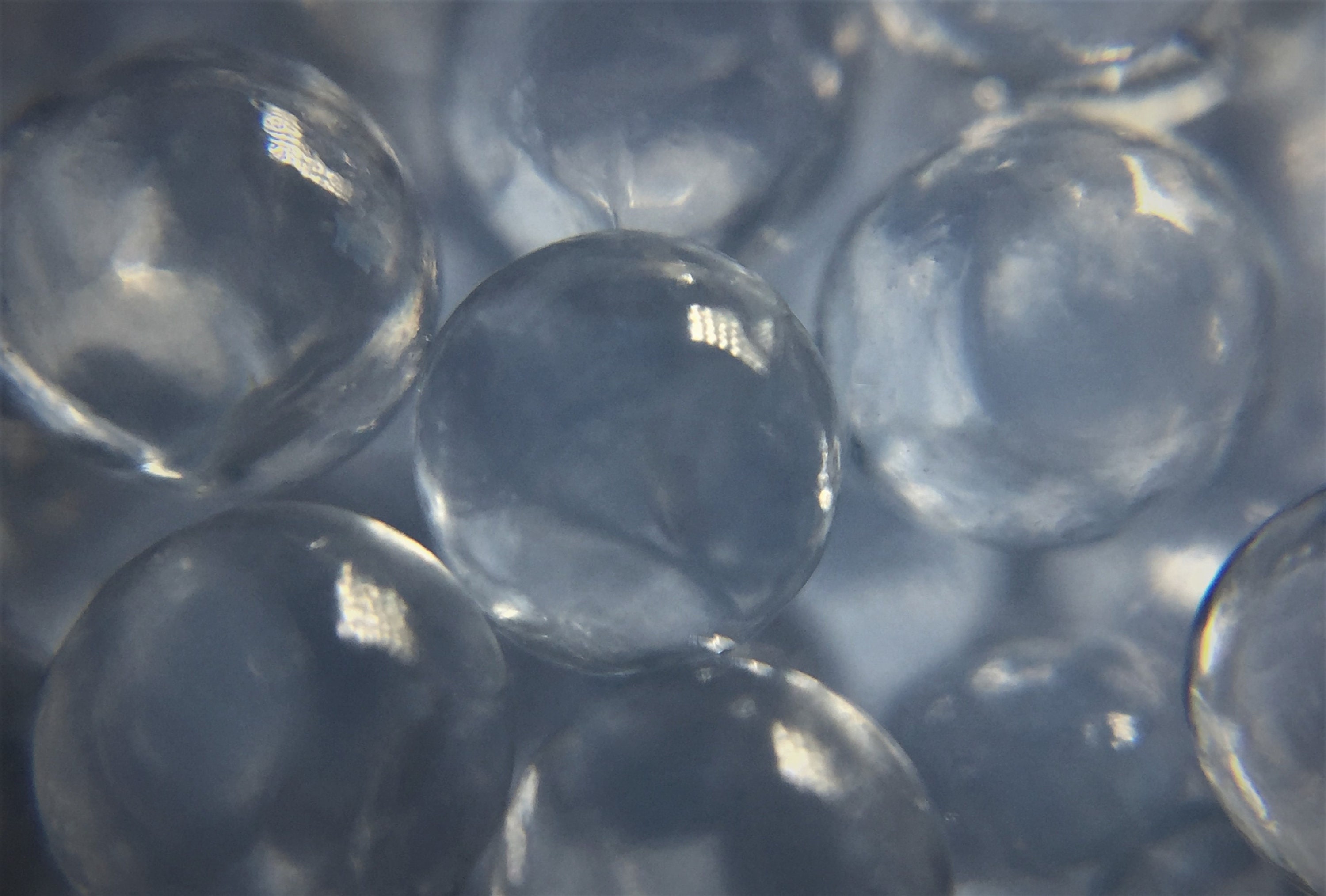 REFLECTIVE GLASS BEADS **7 mm** 4 oz for textured design on enameled  surfaces clear beads with no holes - Enamel Warehouse