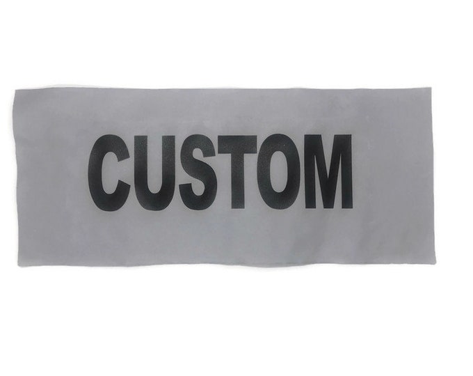 Custom Sew on Reflective Panels- 6"-inch Width- 4 Lengths.