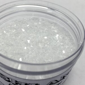 German Glass Glitter Made with Genuine Silver Clear