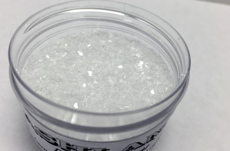German Glass Glitter Made with Genuine Silver Clear
