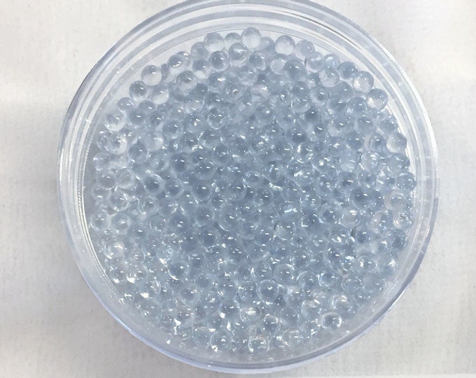 Clear 2.0 mm Reflective Glass beads - 4oz.