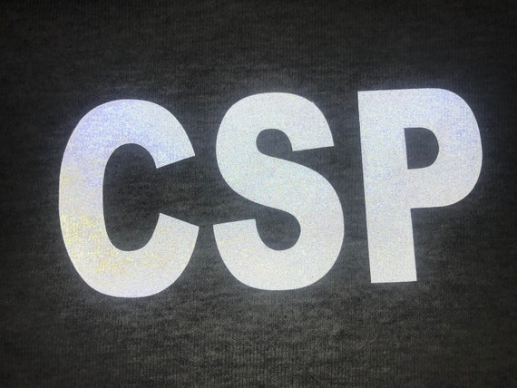 5 colors Reflective Iron On LETTER 6 sizes 