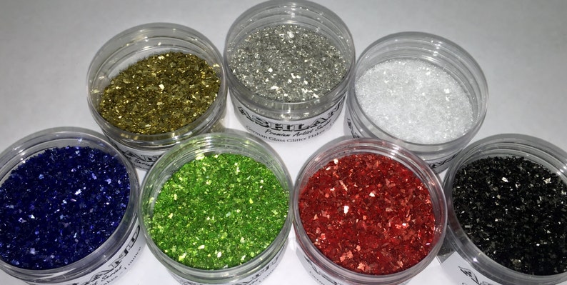 German Glass Glitter Made with Genuine Silver image 1