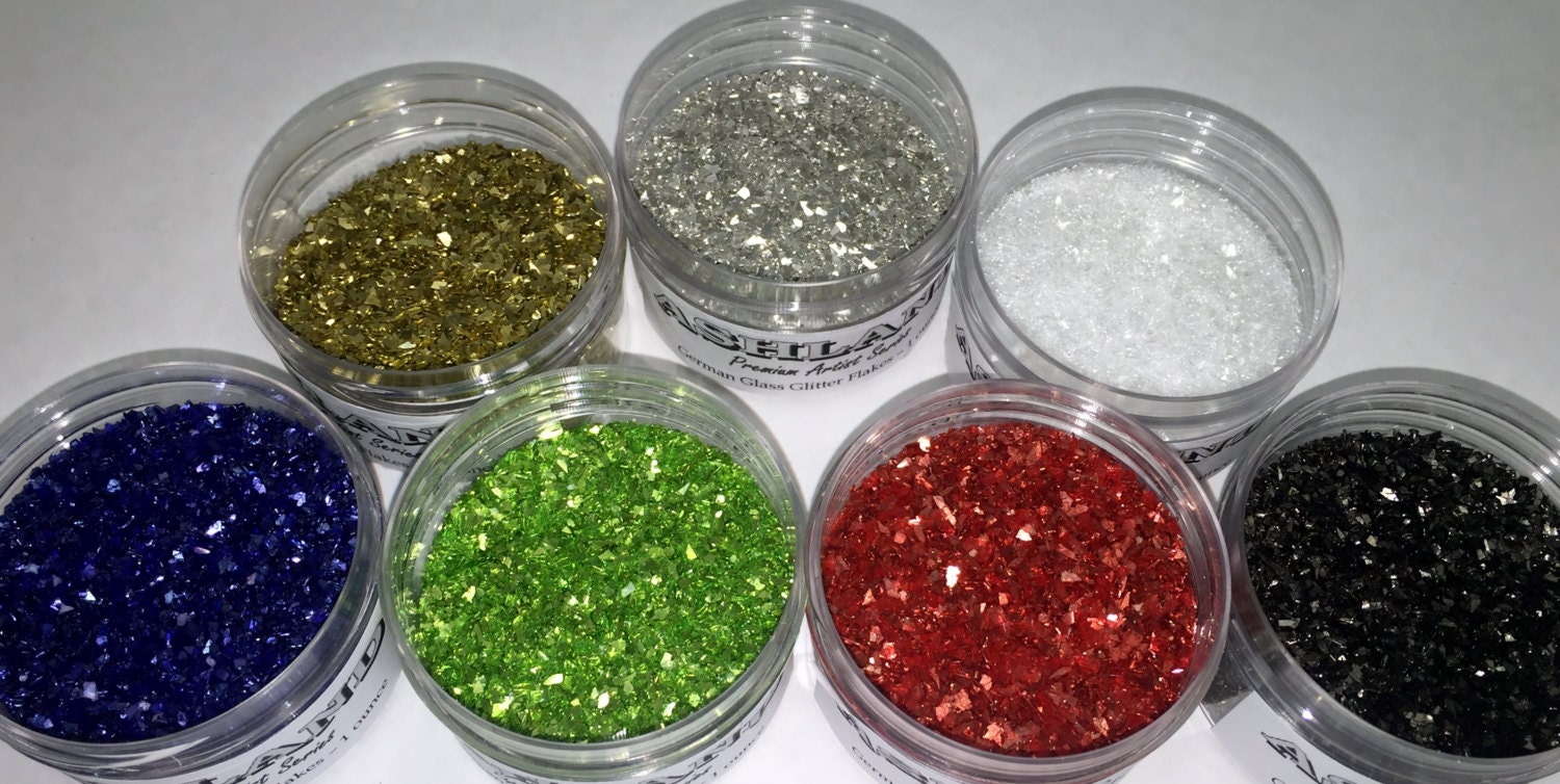 German Glass Glitter Made With Genuine Silver 