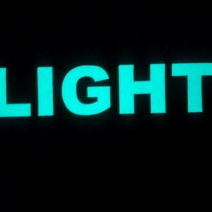 Custom Glow Letters -1" high