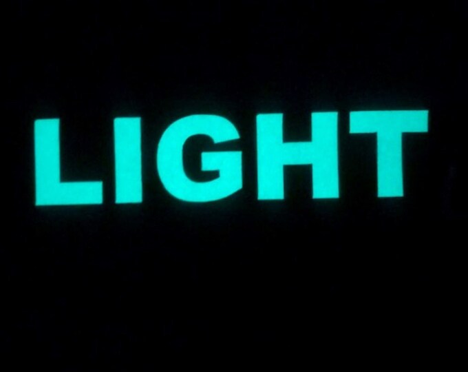 Custom Glow Letters -1" high