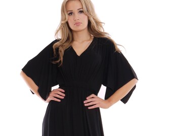 black jersey summer dress