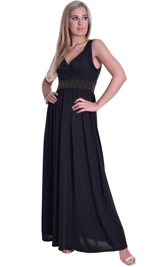 black summer evening dress