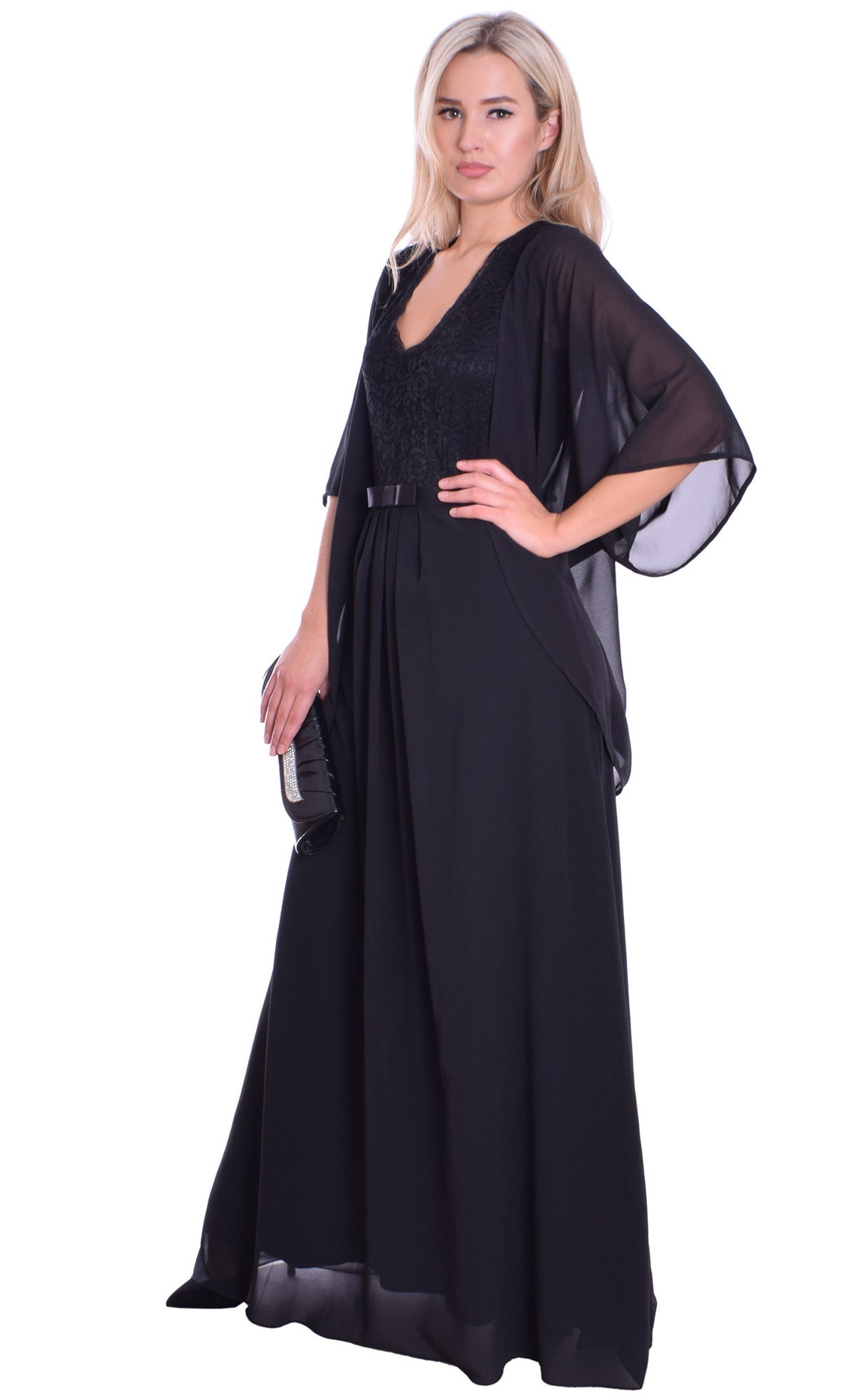 Cardigan Cover up Sheer Chiffon Black for Evening Dress Party - Etsy