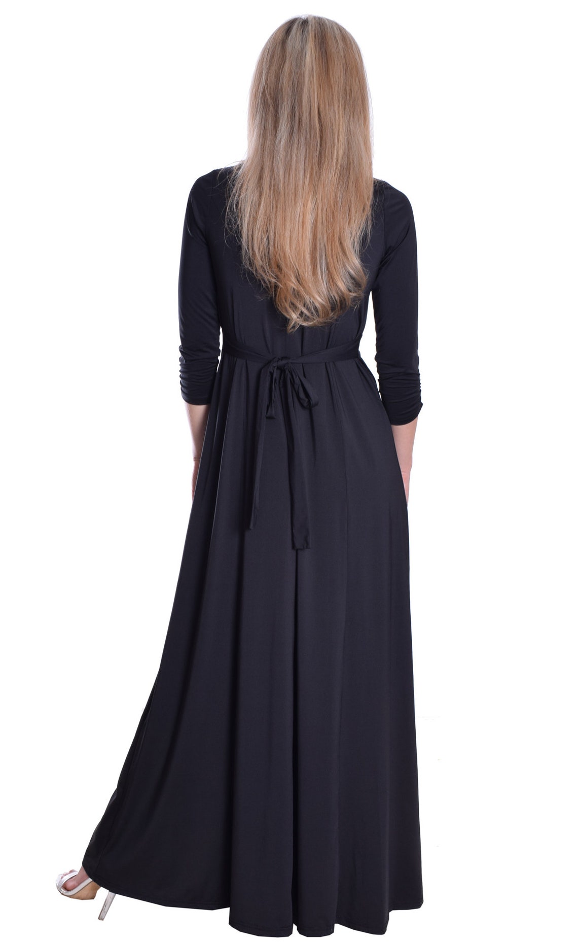 Black Full Length Dress for Choir and Stage Performance Etsy