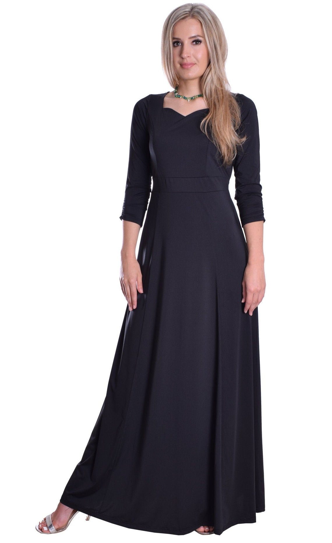 Black Full Length Dress for Choir and Stage Performance Etsy UK