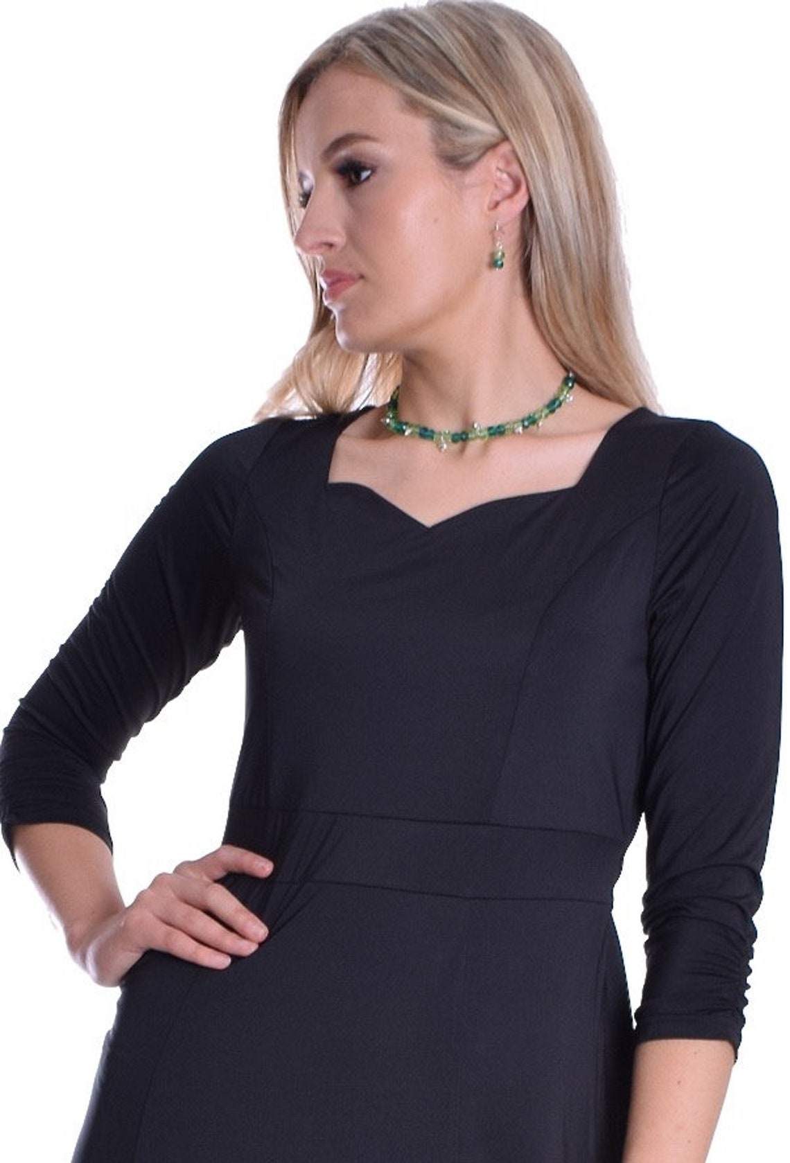 Black Full Length Dress for Choir and Stage Performance Etsy