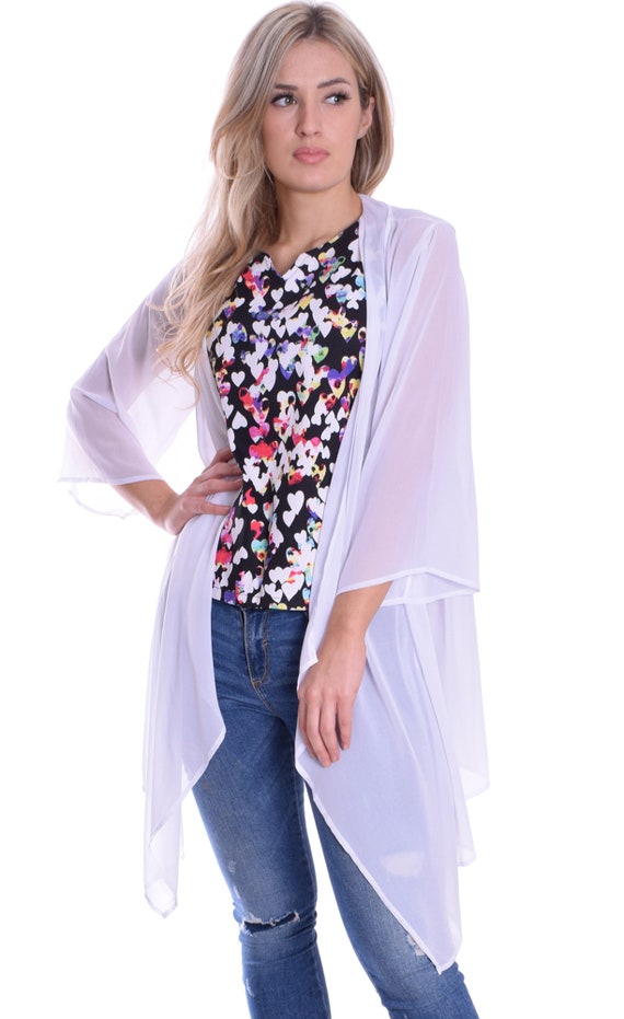White waterfall cheap blazer