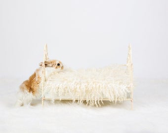 Simple Easter bed with a real bunny - instant download