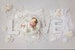 Newborn Digital Backdrop for girls - Vintage Love with whites and creams 