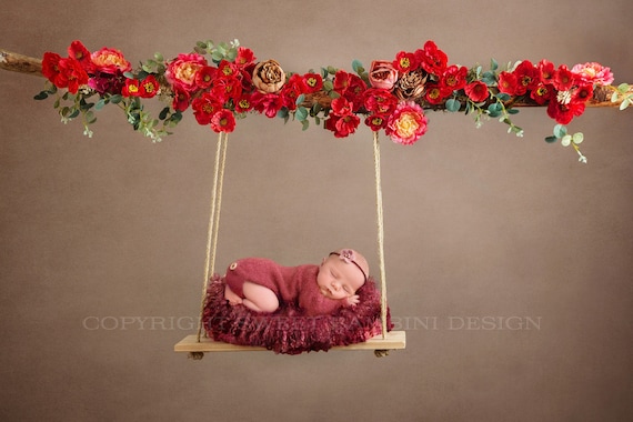 BUTEN Fondale Fotografico Floreale 2,1 X 1,5 M – Stoffa In Vinile Con Fiori – Per Matrimoni, Battesimo, Feste - 5