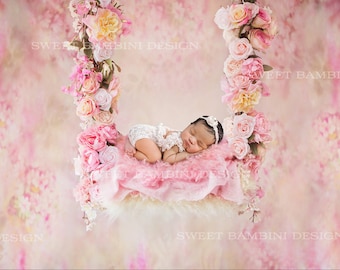 Newborn Digital Backdrop - Alayah swing