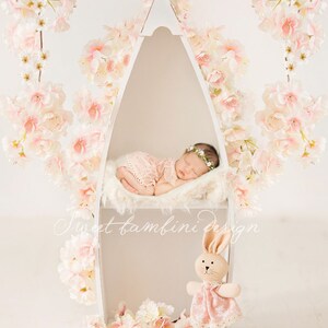 Newborn digital background Blossom series, instant download image 1