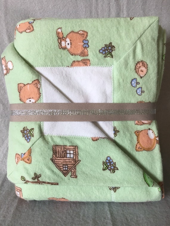 woodland receiving blankets