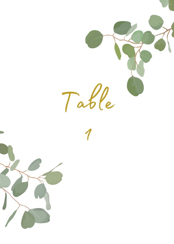 Boho Printable Table Numbers for Wedding or Babyshower | Etsy