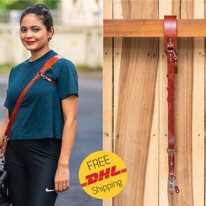 Ardkarig Leather Sling Camera Strap in Full Grain Water Buffalo [Rustic Tan]
