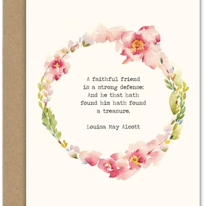 Louisa May Alcott (sl-10b) Citazione BIGLIETTO D'AUGURI, Acquerello di giugno, Arte dell'acquerello di giugno, Biglietti d'auguri di June Acquerello