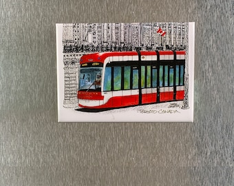 Toronto Streetcar Kühlschrankmagnete | Toronto personalisierte Geschenke