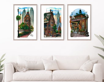 Set of 3 Prints | Toronto Historic Landmarks Posters