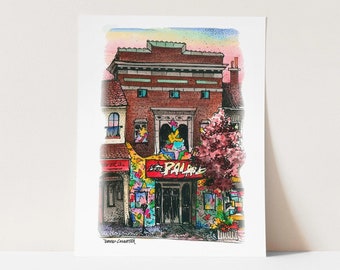 Lee&#39;s Palace Toronto Poster | Toronto Music Venues Art Prints | Toronto Music Poster | Toronto Art Prints