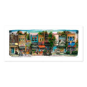 Affiche de Toronto de l'avenue Bayview | Impression d'art Leaside | Impressions de la ville de Toronto |