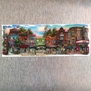 Quartier de Toronto de Danforth Avenue #2 | Aimants pour réfrigérateur Toronto | Aimant de quartier de Toronto | Cadeaux Toronto