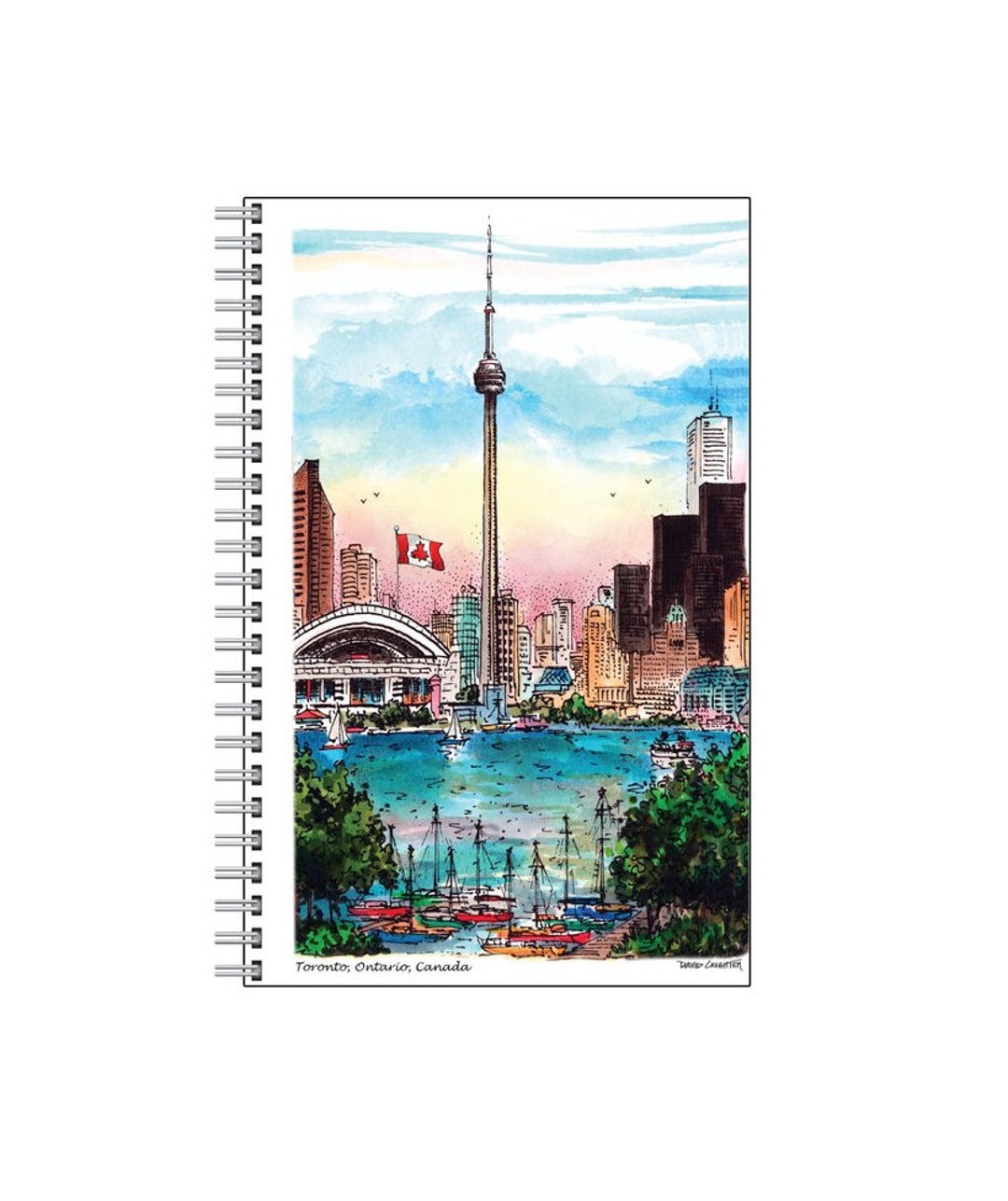 Toronto Skyline From the Island Custom Notebooks Toronto Etsy Australia