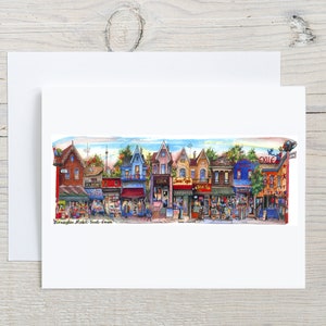 Kensington Markt Grußkarte | Toronto Grußkarte | David Crighton Kunst Grußkarte