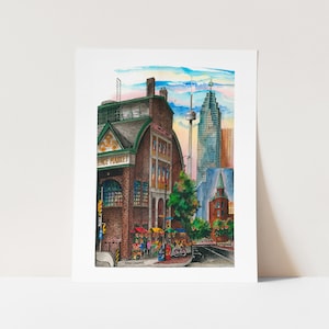 Póster del Mercado de San Lorenzo de Toronto / Impresiones artísticas de Toronto